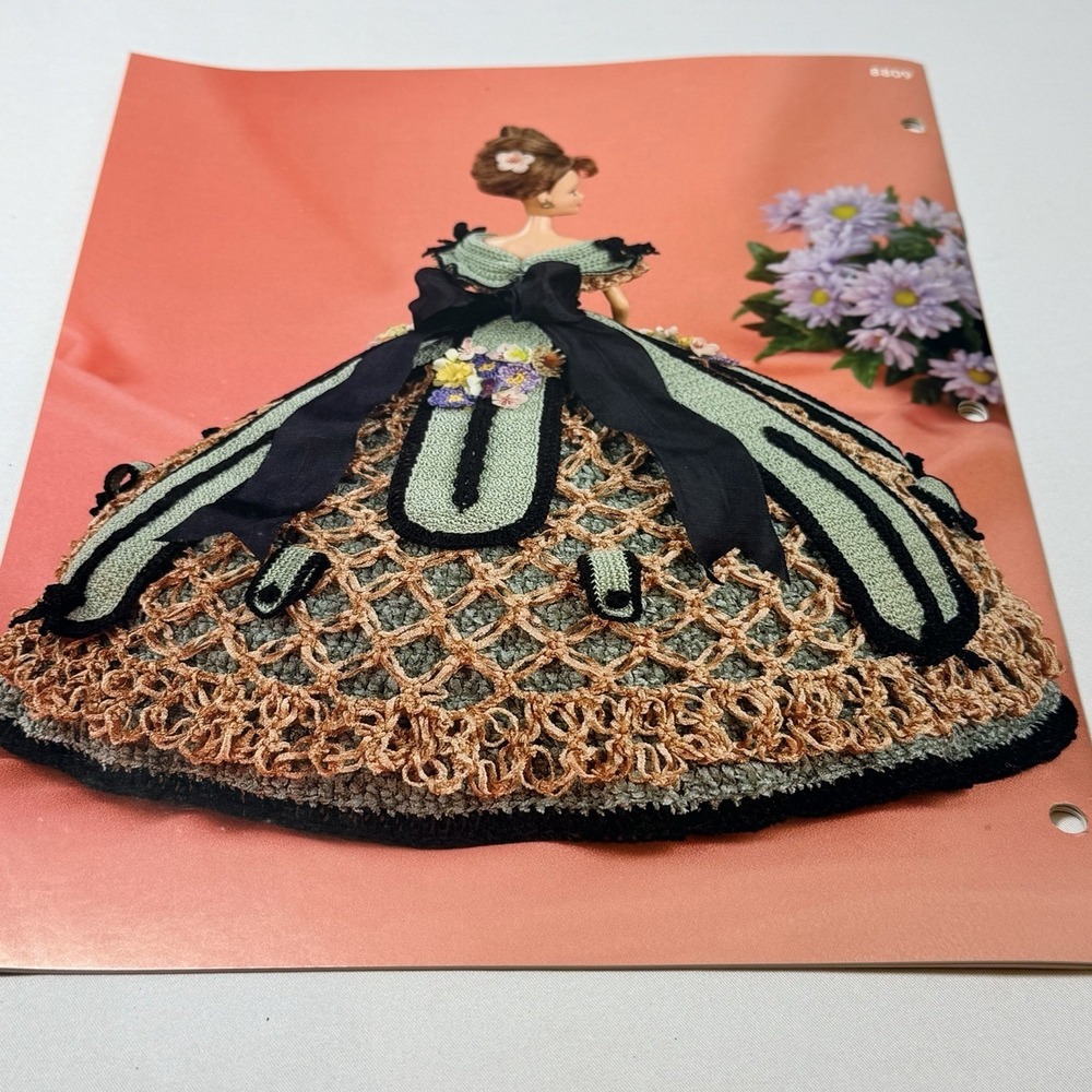 Annie's Attic Flower Garden Collection Crochet Barbie Pattern Aster Dress - Picture 3 of 3
